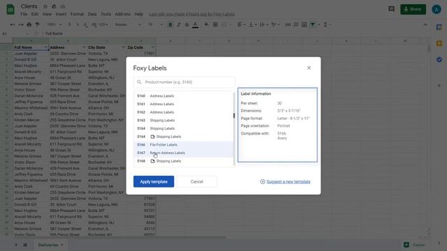 How to print labels from Google Sheets using Foxy Labels add-on смотреть онлайн