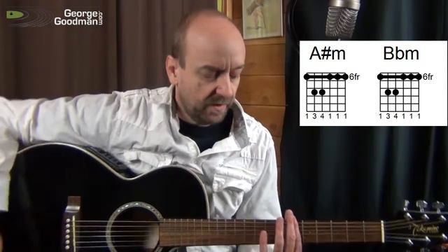 Guitar Chord Video Library Bb Minor Bar смотреть онлайн