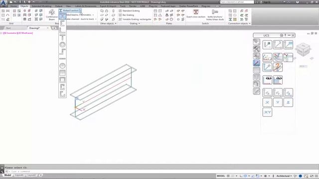 How to find the start point of a created beam in Advance Steel 2018 смотреть онлайн