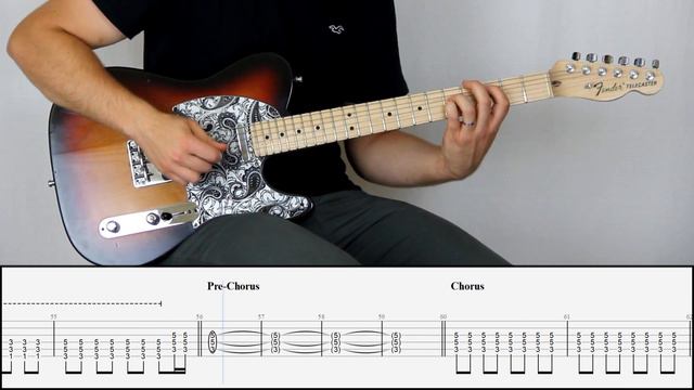 BLINK-182 - ALL THE SMALL THINGS | Guitar Cover Tutorial (FREE TAB) смотреть онлайн