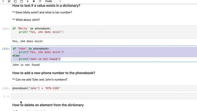Python Programming Lecture 20: Dictionaries: Part 1 смотреть онлайн