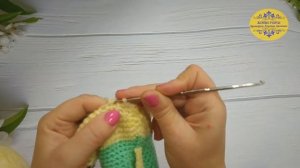 Вязаная игрушка Бычок.