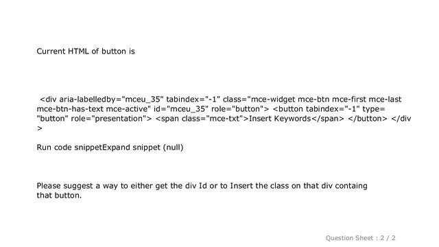 HTML : How to add Custom class on custom button in TinyMCE 4 addButton() смотреть онлайн