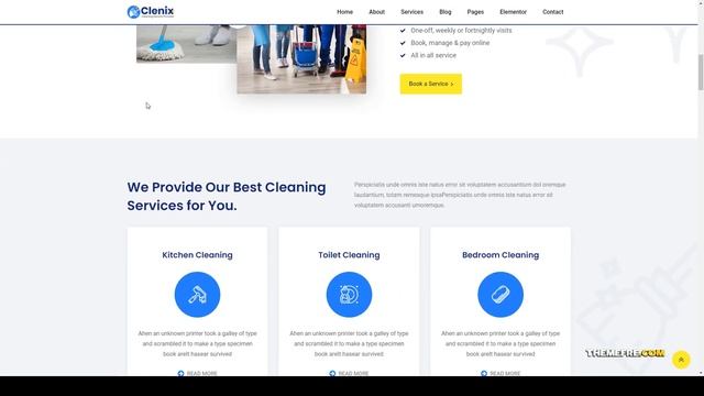 Clenix - Cleaning Services WordPress Theme house cleaning Cleaning Business Website Builder смотреть онлайн