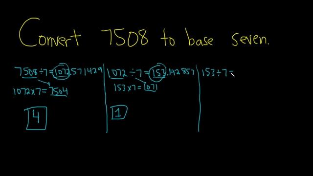 How to Convert from Decimal Form to Base Seven смотреть онлайн