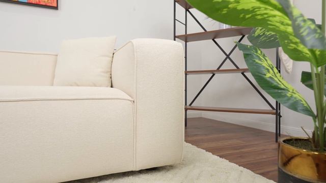 Barcelona Sofa | Cream Boucle | MidinMod Furniture смотреть онлайн