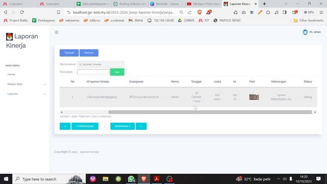 PHP - Source code aplikasi pelaporan kinerja pegawai berbasis web смотреть онлайн