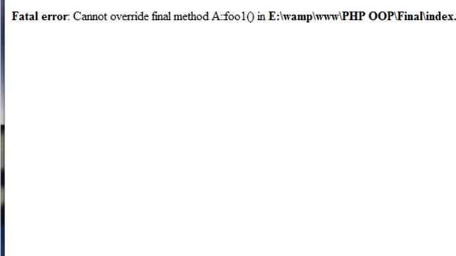 Kurs PHP OOP 11: Final смотреть онлайн