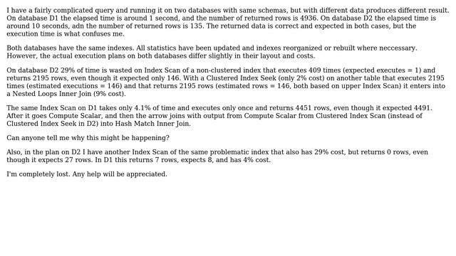 Databases: SQL Server Index Scan Actual Executions смотреть онлайн