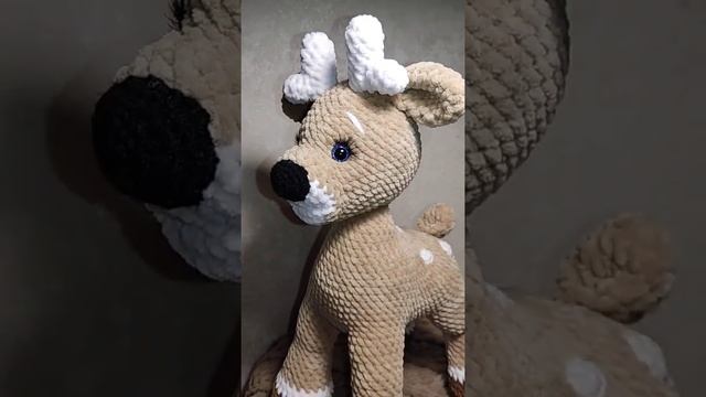 Оленёнок крючком ? #амигуруми #оленькрючком #поМКma_ko_toys #плюшка #игрушкакрючком