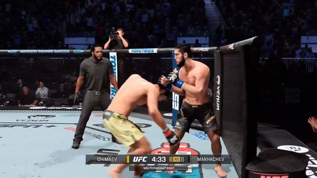 Khamzat Chimaev Vs Islam Makhachev Full Fight - UFC 5 Fight Of The Night