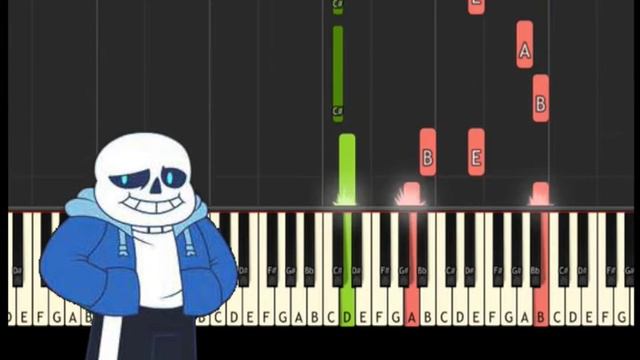 Memory - Undertale -- Synthesia HD Soulphonic - EASY PIANO LESSON смотреть онлайн
