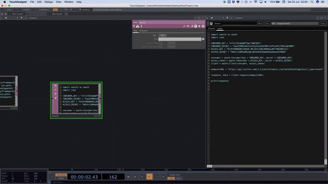 Touchdesigner - Manual Twitter scraper! смотреть онлайн