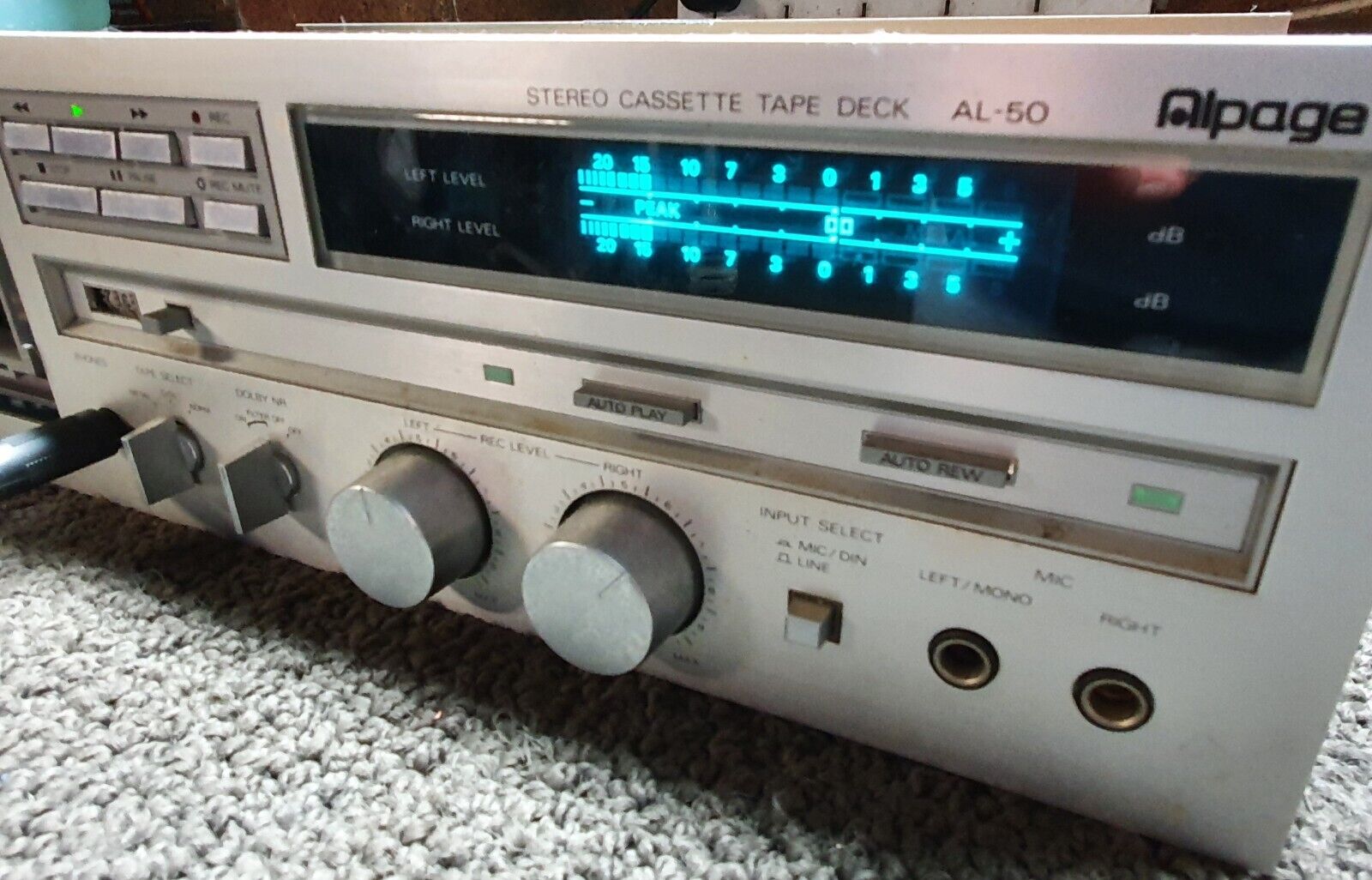 Vintage Alpine Alpage AL-50 Stereo Cassette Deck   Player Made In Japan 1979-1982 год