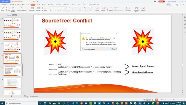 7 - Git - GitHub - SourceTree - Resolving Conflicts смотреть онлайн