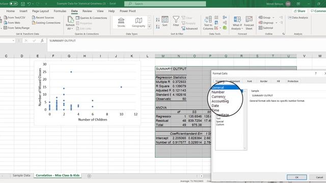 Scatter Plots and Correlation Hypothesis Testing in Excel смотреть онлайн