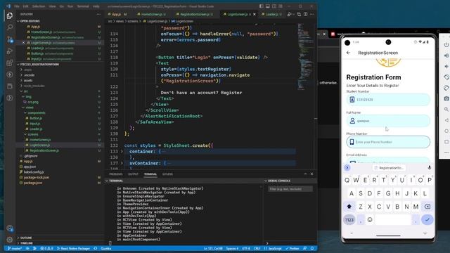 16. React Native Registration & Login Form - Login Screen смотреть онлайн