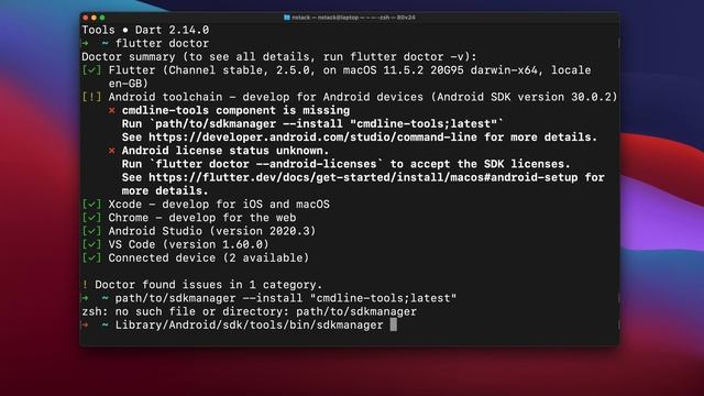 cmdline-tools installing | Android Tools Componenet missing | For Mac Apple смотреть онлайн