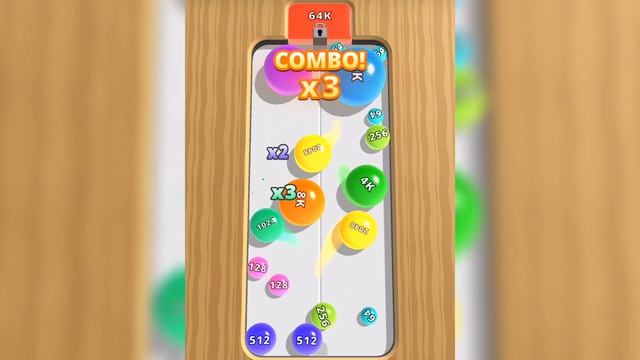 2048 Merge Balls 64k,128k | Level Up Balls Math Games | Satisfying Mobile Game | Blob Merge - Part смотреть онлайн
