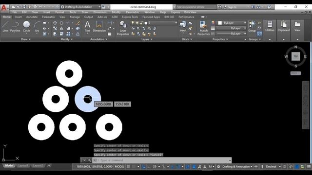 ?Donut command in autocad !! ?How to use donut command in autocad? Donut command tutorial смотреть онлайн
