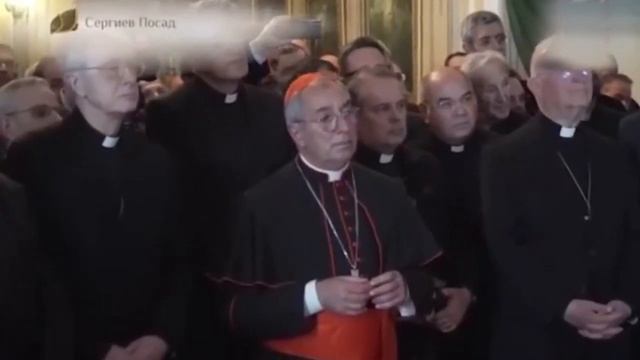 2019. Троице-Сергиева Лавра. Обращение патриарха Кирилла к католической делегации. смотреть онлайн