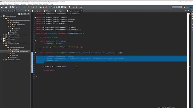 How to Make a Minecraft Plugin | Essentials Series - Fly Command (Ep.1) смотреть онлайн