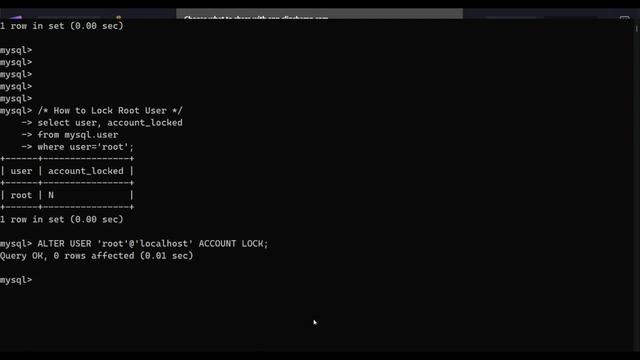 How to Lock Unlock Root User in MySQL смотреть онлайн