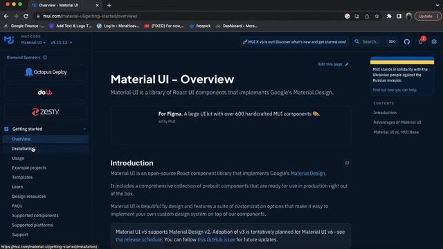 Material ui tutorial -React #installation смотреть онлайн