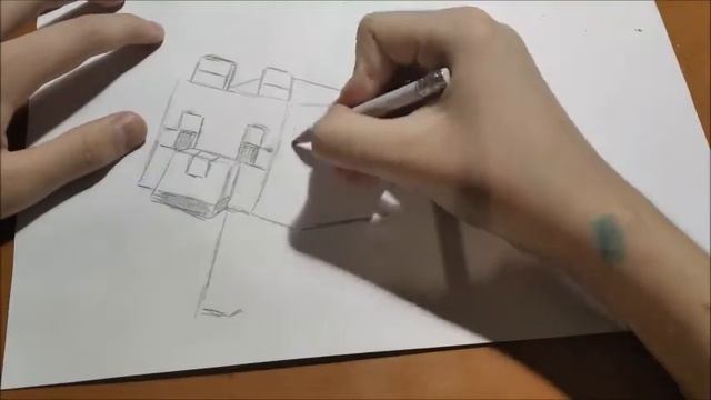 Как легко нарисовать собаку из игры Майнкрафт смотреть онлайн