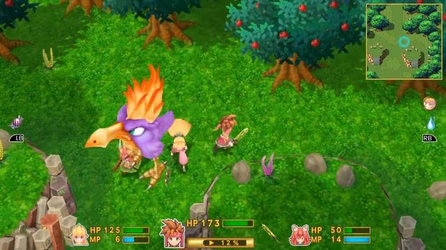 Secret of Mana Remake PC Great Forest Puzzle смотреть онлайн