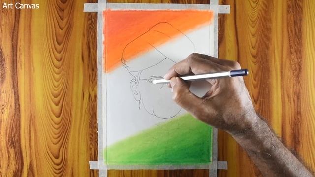 Teacher's day Dr Sarvepalli Radhakrishnan Drawing With Oil Pastel FOR BEGINNERS / Teachers day смотреть онлайн