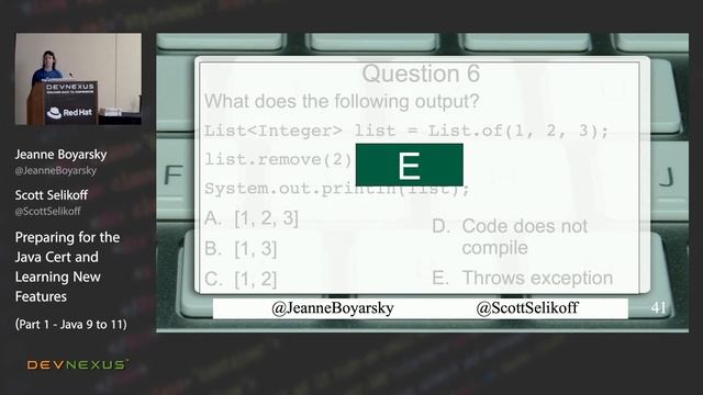Devnexus 2022- Preparing for the Java Cert and Learning New Features (Part 1) - Scott S, Jeanne B смотреть онлайн