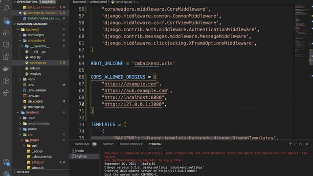 Django CORS Headers and Next JS Form Submission. Full-stack React and Django Project. #10 смотреть онлайн