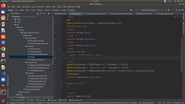 Spring Boot. JPA. Many To Many tutorial. Implement designed entities in the Spring Boot application смотреть онлайн