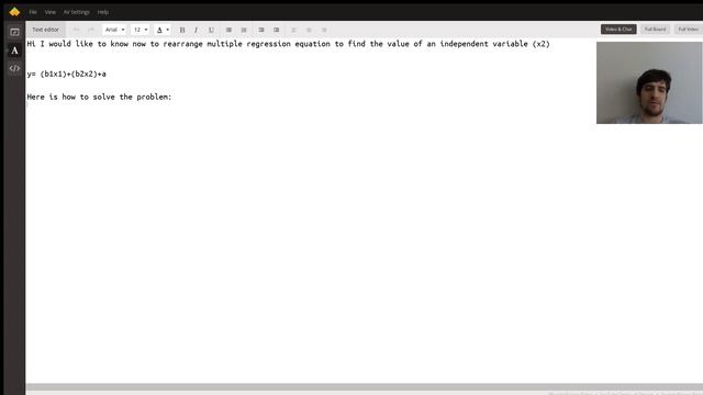 Solve for x2 in a multiple regression equation смотреть онлайн