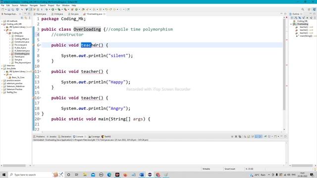 POLYMORPHISM - Overloading In Java (Compile time) ☑️मराठी☑️ | OOPs Convept @codingwithmk смотреть онлайн