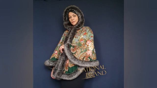 Пончо из платка с искусственным мехом смотреть онлайн