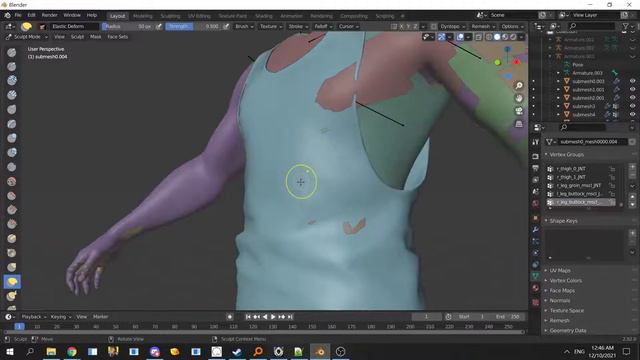 Cyberpunk 2077 Modding tutorial - Sculpt Mode in Blender(single submesh) смотреть онлайн