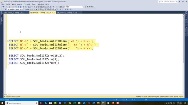 SDU Tools 119 Convert Blank Strings or Zeros to NULL in T-SQL смотреть онлайн