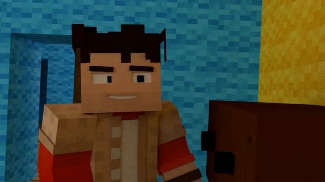 ''GET OUT'' hello neighbor minecraft music animation (song by:DAgames) смотреть онлайн