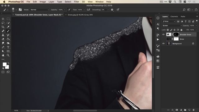 Create a Snow Effect Photo Composite in Photoshop смотреть онлайн