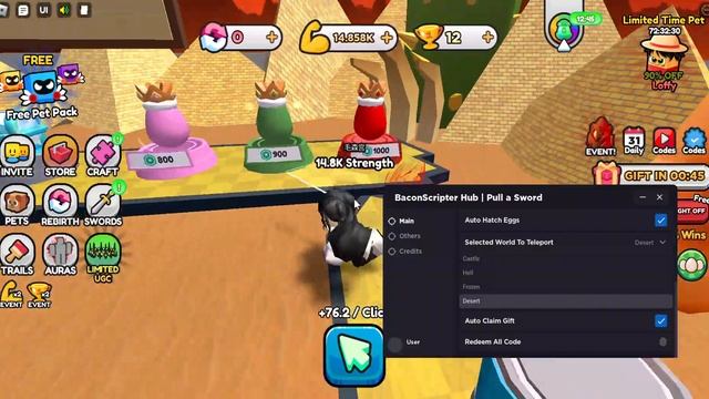 ⚔ Roblox Pull A Sword Script / Hack ⚔ (Pastebin 2023) смотреть онлайн