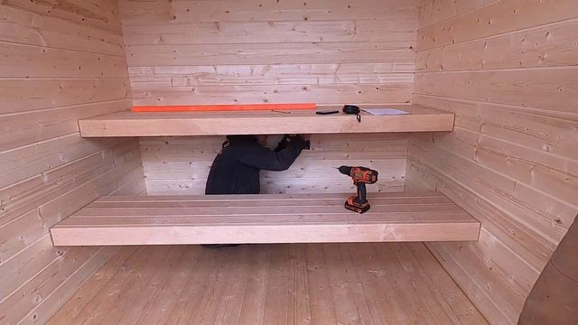 Outdoor Sauna Kit Build - Harvia M3 Wood Stove Sauna смотреть онлайн