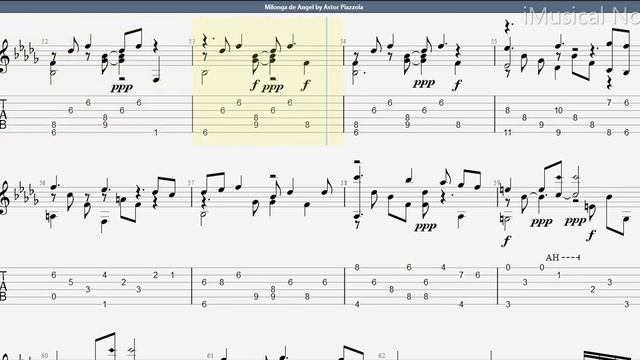 Guitar TAB - Ástor Piazzolla : Milonga de Angel | Tutorial Sheet Lesson #iMn смотреть онлайн