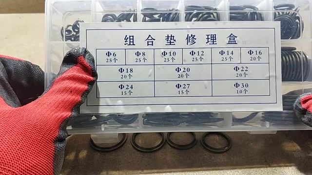 Набор шайб с резиновыми кольцами (245 шт) (универсальная позиция) - RD 92.21.87 смотреть онлайн