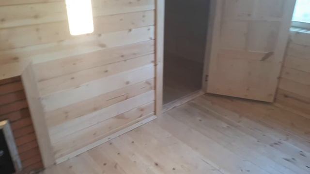 Баня из бруса 4х6 на сваях ЖБИ смотреть онлайн