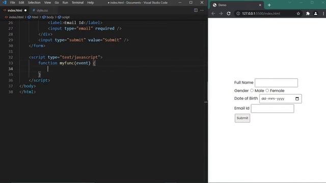 Store HTML Form Data in Local Storage using JavaScript смотреть онлайн