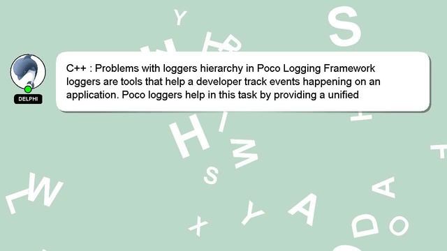 C++ : Problems with loggers hierarchy in Poco Logging Framework смотреть онлайн