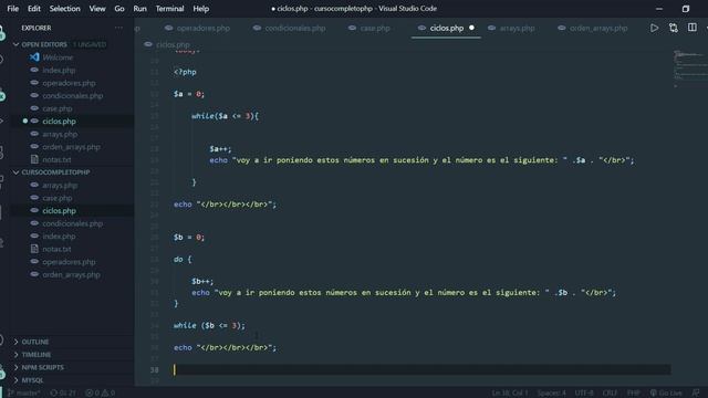 Ciclos en PHP - Curso PHP ConfiguroWeb - 12 смотреть онлайн